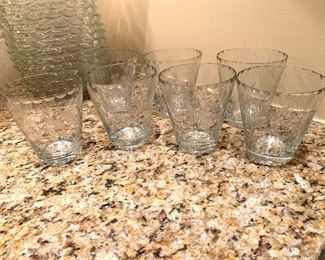 Etched glassware