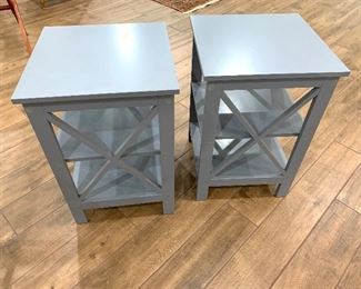 Gray side tables