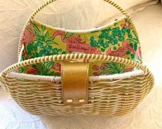 Lilly Pulitzer straw bag.