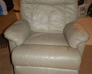 Bench Craft tan leather recliner
