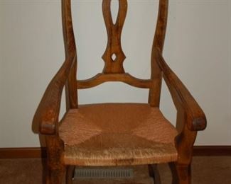 Vintage weaved bottom chair