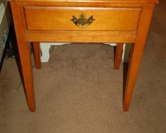 Single drawer side table, 22" W x 15.5" D x 26.5"H

