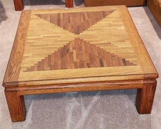 Custom Wood Inlay Coffee Table