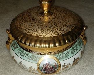 Antique Lidded Container