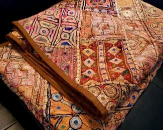 Middle Eastern textile coverlette