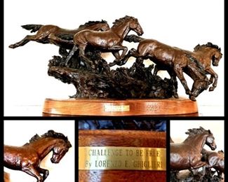 Oregon sculptor,  Lorenzo Ghiglieri bronze