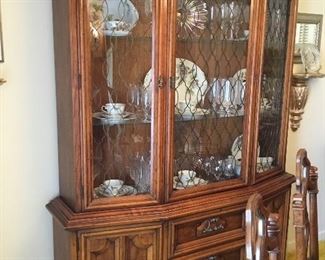 China cabinet in dining room