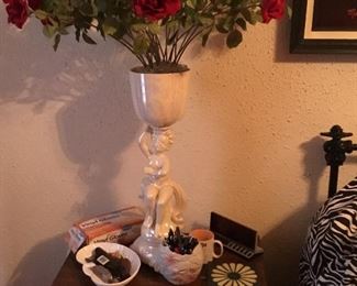 Second night stand in bedroom 2 with decor