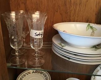 Roselyn China in “Dogwood” pattern