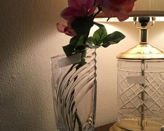 Another lovely vase and glass base lamp