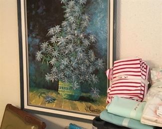 Lovely painting in bedroom