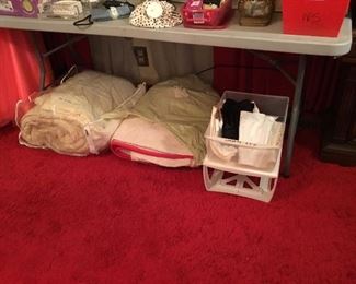 Various items from bathrooms and bedrooms