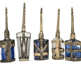 1. Indian Glass and Metal Perfume Bottles