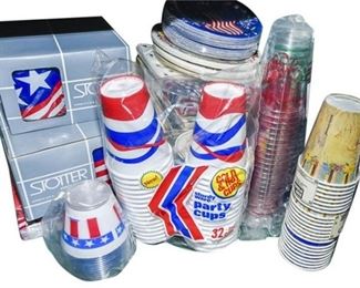 46. Assorted Disposable Dining Items