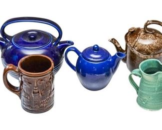 54. Collection of Decorative Teapots and Pitcher