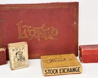 70. Collection Antique Board Card Games