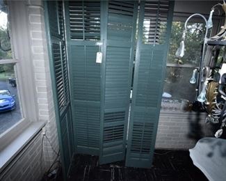 91. Four Forest Green Shutters