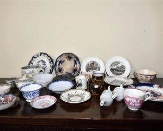 109. Grouping of Porcelain Dishes with Christian Theme