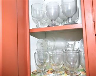 168. Group of GobletStyle Glasses