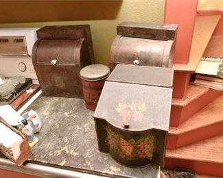 175. Grouping of Antique Tin Containers