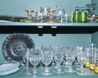 185. Assorted Glassware Items