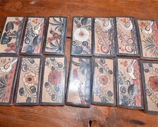 204. Lot of Ceramic Decorative Tiles from Mexico