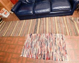 219. Two 2 Contemporary Rag Tie Area Rugs