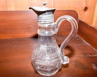 231. Antique Glass Oil Bottle
