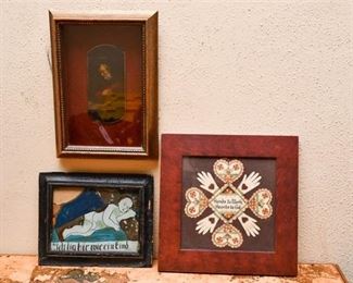 259. Three Small Framed Art Pieces