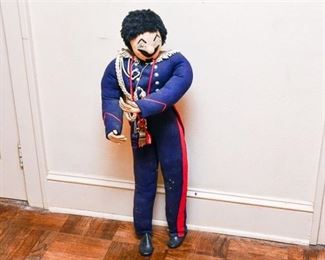 309. Vintage Stuffed Military FigureDoll