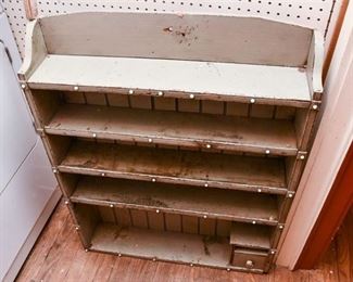 335. Older Wooden Shelving Unit