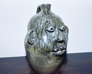 3. Fine CLEATER MEADERS c.1984 Grotesque Ceramic Face Jug