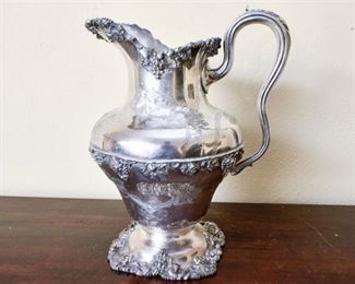 7. Vintage Solid Sterling Silver Water Pitcher