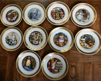 28. Ten 10 ROYAL COPENHAGEN DENMARK Hans Christian Andersen Plates