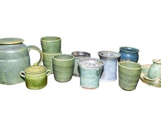 57. Handmade Artisan Pottery CupsBowls