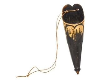 76. Antique Carved Horn