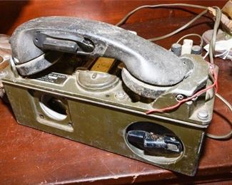 187. Vintage MilitaryArmy Field Phone