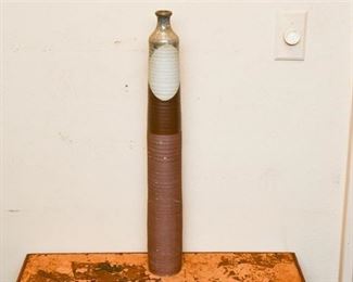 189. Tall Artisan Handmade Pottery Vase