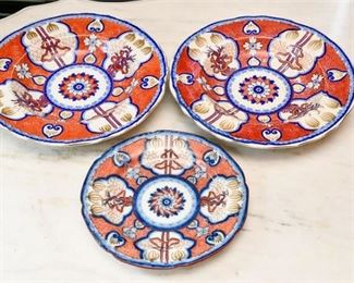 192. Three 3 Antique Decorative English Export Chinese Bowls