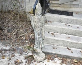 204. Concrete Hindu Goddess Statue