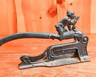 241. Tobacco Cutter CastIron with Jester Figure