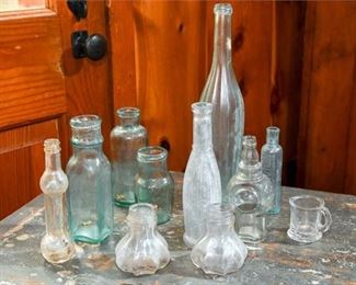 244. Antique and Vintage Glass Bottles