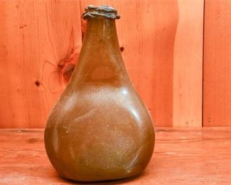 253. Antique Persian Saddle Flask