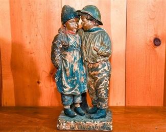 258. Terra Cotta Sculpture of Two Youths