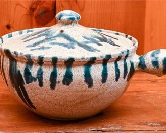 287. Cole Pottery N.C. Lidded Pottery Casserole Dish