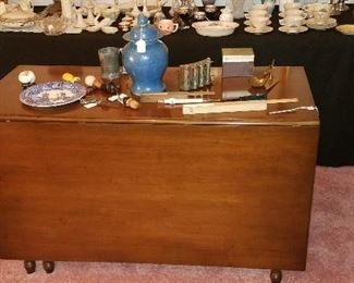Antique drop leaf table