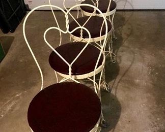 Metal cafe chairs