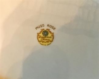 Moss Rose Diamond china bowl