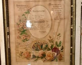 "1901" Marriage certificate