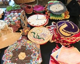 Hand made hot pads & coasters